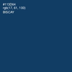 #113D64 - Biscay Color Image