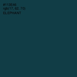 #113E46 - Elephant Color Image