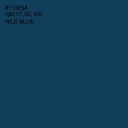 #113E5A - Nile Blue Color Image