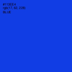 #113EE4 - Blue Color Image