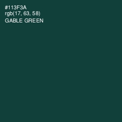 #113F3A - Gable Green Color Image