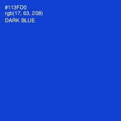 #113FD0 - Dark Blue Color Image