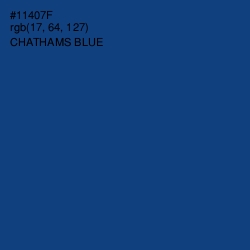 #11407F - Chathams Blue Color Image