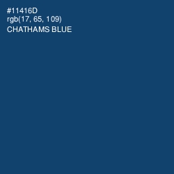 #11416D - Chathams Blue Color Image