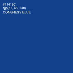 #11418C - Congress Blue Color Image