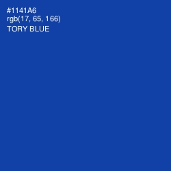 #1141A6 - Tory Blue Color Image