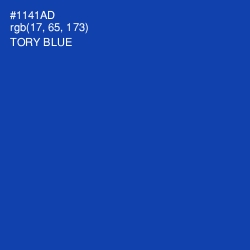 #1141AD - Tory Blue Color Image