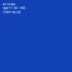 #1141B4 - Tory Blue Color Image