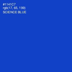 #1141C7 - Science Blue Color Image