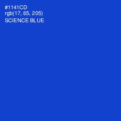 #1141CD - Science Blue Color Image