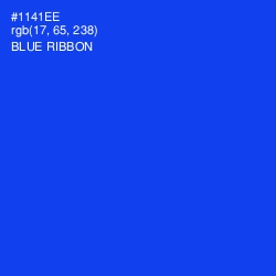 #1141EE - Blue Ribbon Color Image