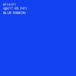 #1141F1 - Blue Ribbon Color Image