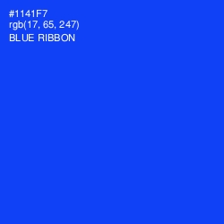 #1141F7 - Blue Ribbon Color Image