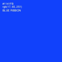#1141FB - Blue Ribbon Color Image