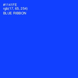 #1141FE - Blue Ribbon Color Image