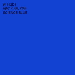 #1142D1 - Science Blue Color Image