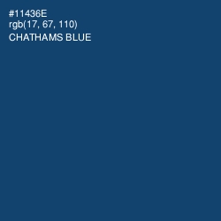 #11436E - Chathams Blue Color Image