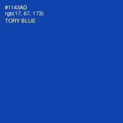 #1143AD - Tory Blue Color Image