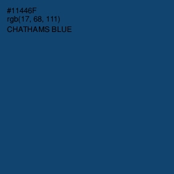 #11446F - Chathams Blue Color Image