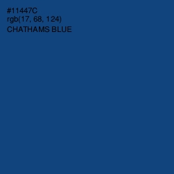 #11447C - Chathams Blue Color Image