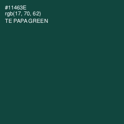 #11463E - Te Papa Green Color Image