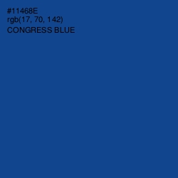 #11468E - Congress Blue Color Image