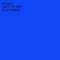 #1146F5 - Blue Ribbon Color Image