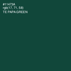 #11473A - Te Papa Green Color Image