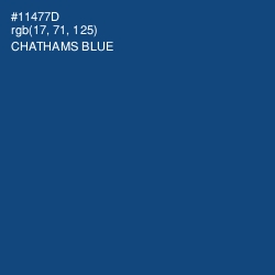 #11477D - Chathams Blue Color Image