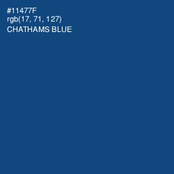 #11477F - Chathams Blue Color Image