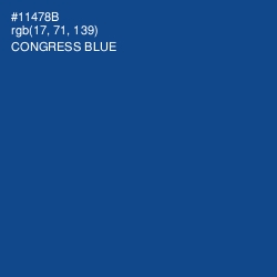 #11478B - Congress Blue Color Image