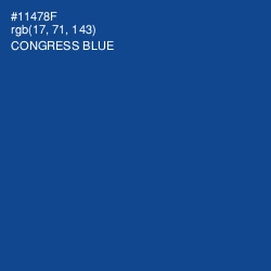 #11478F - Congress Blue Color Image