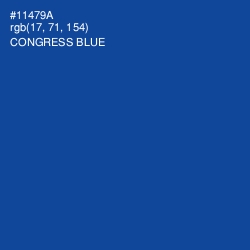 #11479A - Congress Blue Color Image