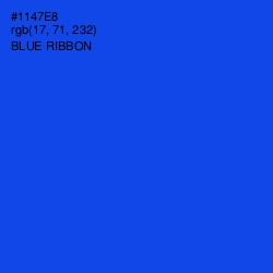 #1147E8 - Blue Ribbon Color Image