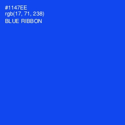 #1147EE - Blue Ribbon Color Image