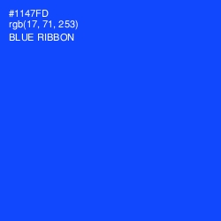 #1147FD - Blue Ribbon Color Image