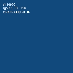 #11497C - Chathams Blue Color Image
