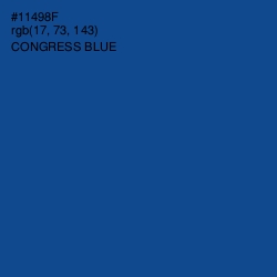 #11498F - Congress Blue Color Image