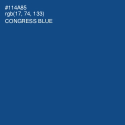 #114A85 - Congress Blue Color Image