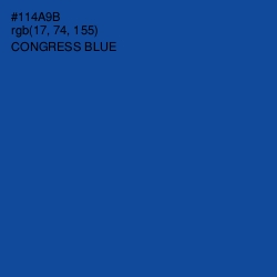 #114A9B - Congress Blue Color Image