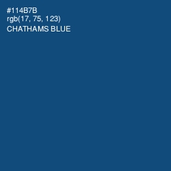 #114B7B - Chathams Blue Color Image