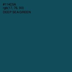 #114C5A - Deep Sea Green Color Image