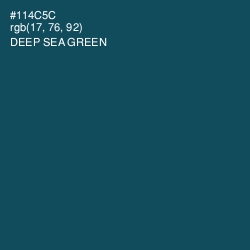 #114C5C - Deep Sea Green Color Image