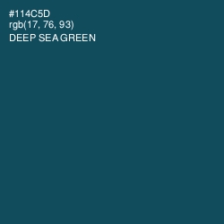 #114C5D - Deep Sea Green Color Image