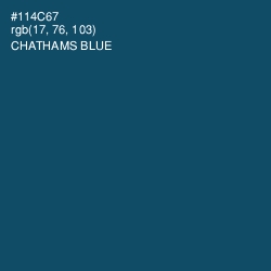 #114C67 - Chathams Blue Color Image
