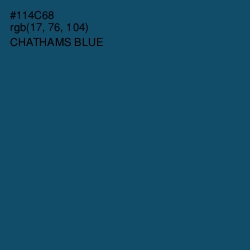 #114C68 - Chathams Blue Color Image