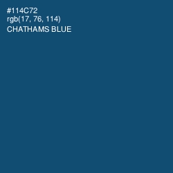 #114C72 - Chathams Blue Color Image
