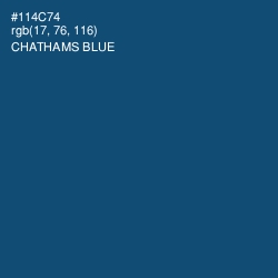 #114C74 - Chathams Blue Color Image
