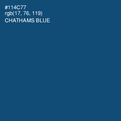 #114C77 - Chathams Blue Color Image