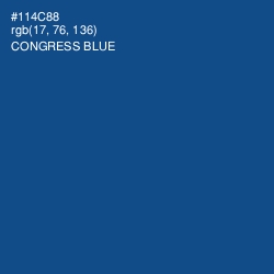 #114C88 - Congress Blue Color Image